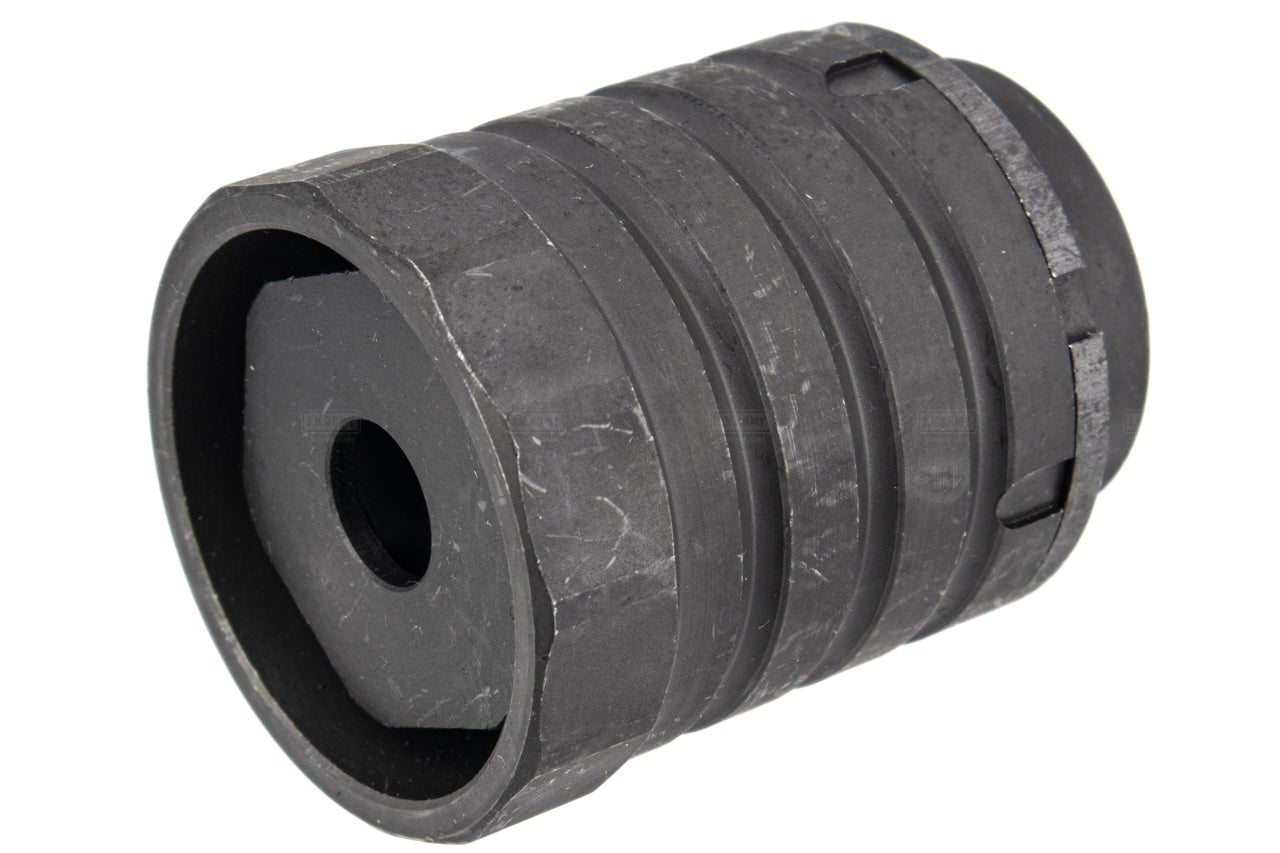 5KU 360 X37 AK Style Muzzle Brake w/ Blast Shield 24mm CW for Airsoft AK Series