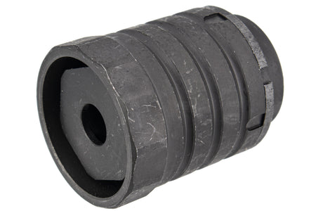 5KU 360 X37 AK Style Muzzle Brake w/ Blast Shield 24mm CW for Airsoft AK Series