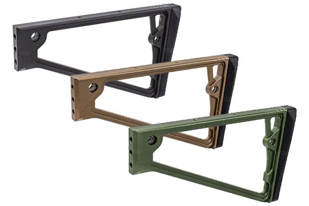 5KU TS-8RP Style Folding Buttplate Triangle Stock with 1913 Picatinny Rail Folding Mech-Olive Drab