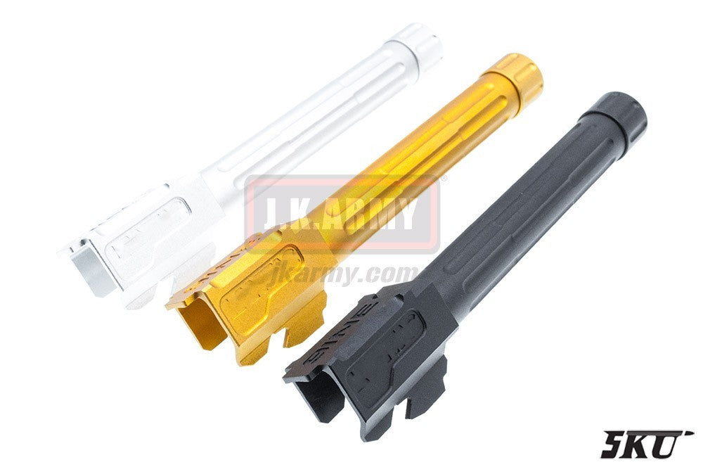 5KU 9INE 14mm CCW Threaded Barrel for Tokyo Marui Model 17 GBB Series-Silver