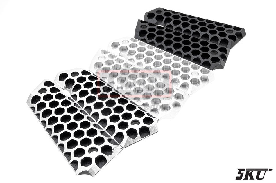5KU Alumium 1911 Grips ( Apocalypse Hive )-Silver