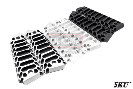 5KU Alumium 1911 Grips ( Cobra )-Silver