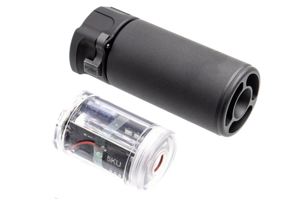 5KU Spitfire Tracer Warden Blast Diffuser with 4P Flash Hider - 14mm CCW-Tan