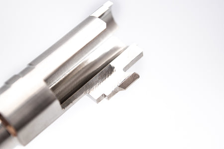 5KU 5 Inch Comp Ready Steel Outer Barrel for Hi-Capa ( STI .38 Super ) ( Silver )