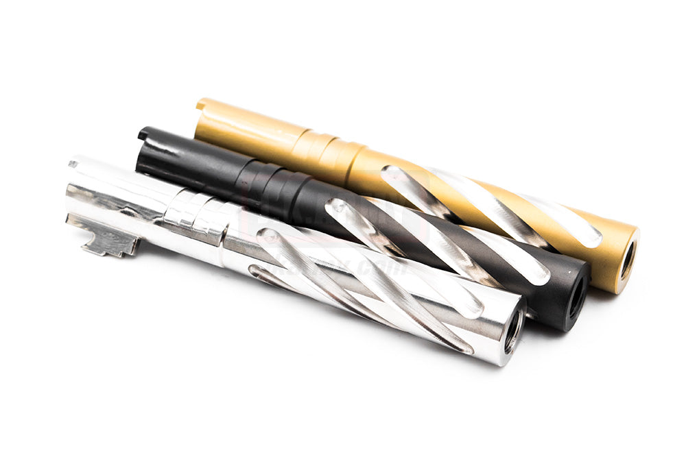 5KU Twist Style 5 inch Stainless Outer Barrel TM Hi-capa-Silver