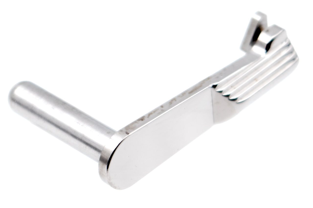 5KU Stainless Steel Slide Stop For Tokyo Marui TM Hi-Capa GBB Pistol Series ( Silver )-Type 504