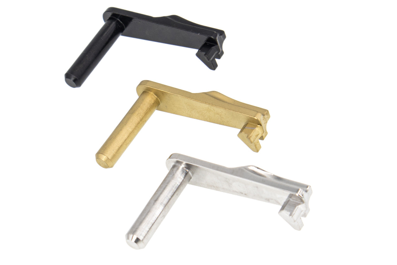 5KU Stainless Steel Slide Stop Type 6 for Marui TM Hi-Capa GBB Series ( GB-512 )-Silver