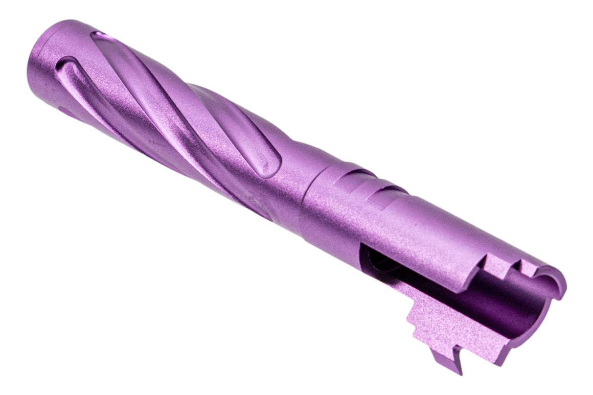 5KU Rainbow Tornado Threaded Outer Barrel For Tokyo Marui TM 5.1 Hi-Capa Series ( 11mm CW ) ( GB 521 )-Matte Coating-Black