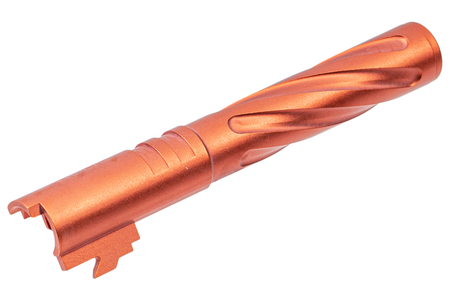 5KU Rainbow Tornado Threaded Outer Barrel For Tokyo Marui TM 5.1 Hi-Capa Series ( 11mm CW ) ( GB 521 )-Matte Coating-Black