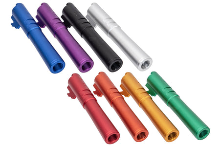 5KU Rainbow Threaded Outer Barrel For Tokyo Marui TM 4.3 Hi-Capa Series ( 11mm CW ) ( GB 522 )-Silver