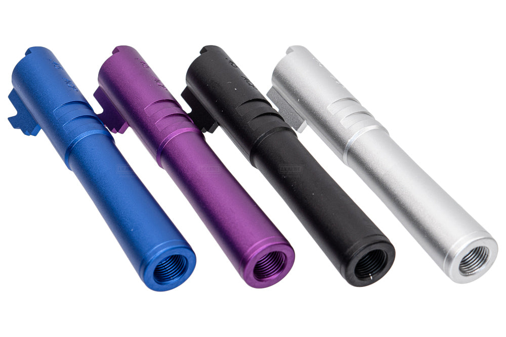 5KU Rainbow Threaded Outer Barrel For Tokyo Marui TM 4.3 Hi-Capa Series ( 11mm CW ) ( GB 522 )-Silver