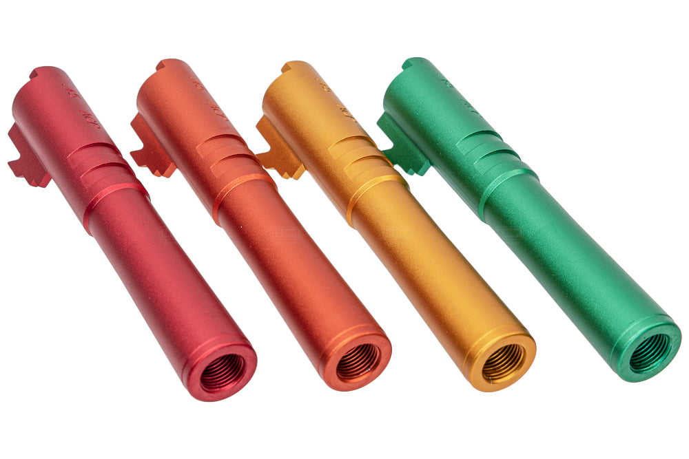 5KU Rainbow Threaded Outer Barrel For Tokyo Marui TM 4.3 Hi-Capa Series ( 11mm CW ) ( GB 522 )-Silver