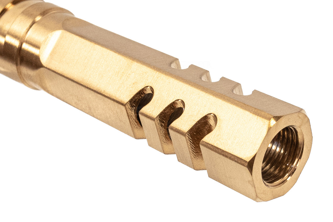 5KU 4.3" Stainless Steel HEX Style Outer Barrel For Marui TM Hi-Capa 4.3 GBBP Series -Silver