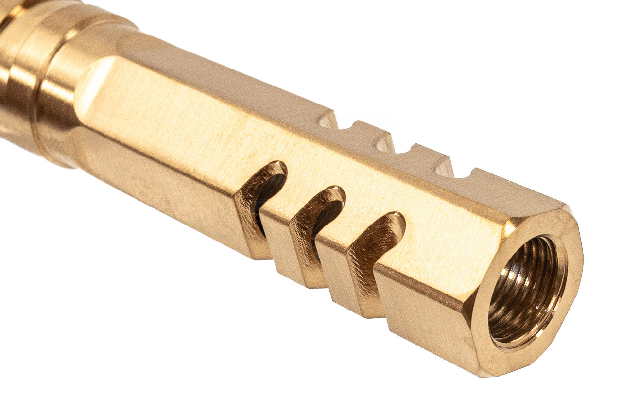 5KU 4.3" Stainless Steel HEX Style Outer Barrel For Marui TM Hi-Capa 4.3 GBBP Series -Silver