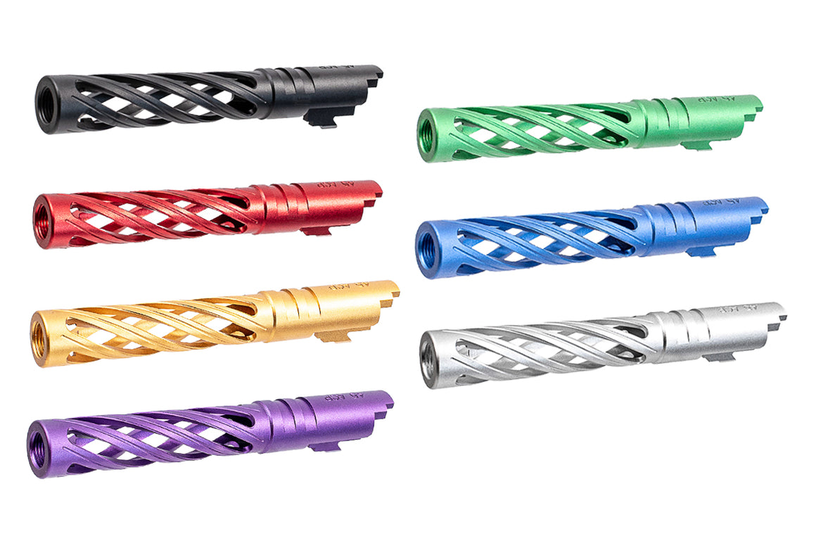 5KU Aluminum Threaded Hollow Outer Barrel For Marui TM 5.1 Hi-Capa GBBP Series ( 11mm CW ) -Silver