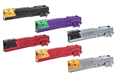 5KU Aluminum Matrix Comp Slide and Frame Set For Marui TM Hi-Capa GBBP Series ( GB-573 )-Grey & Gold