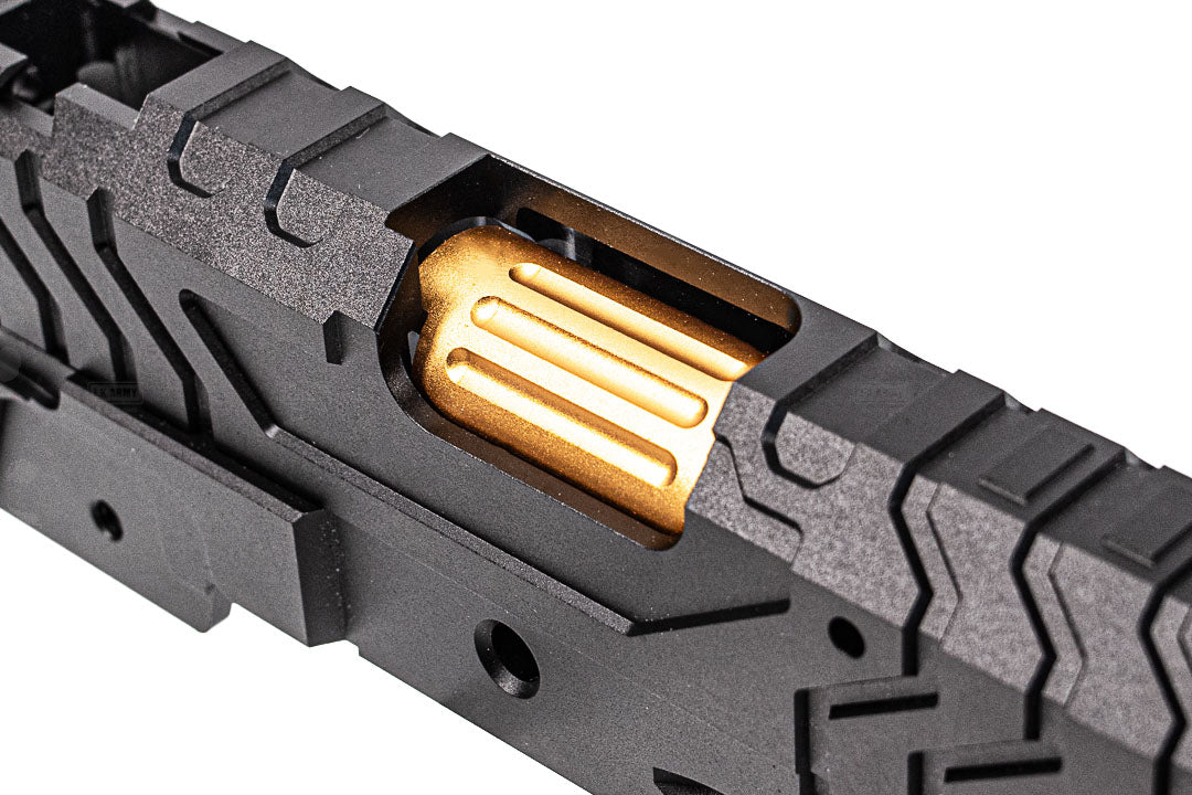 5KU Aluminum Matrix Comp Slide and Frame Set For Marui TM Hi-Capa GBBP Series ( GB-573 )-Grey & Gold