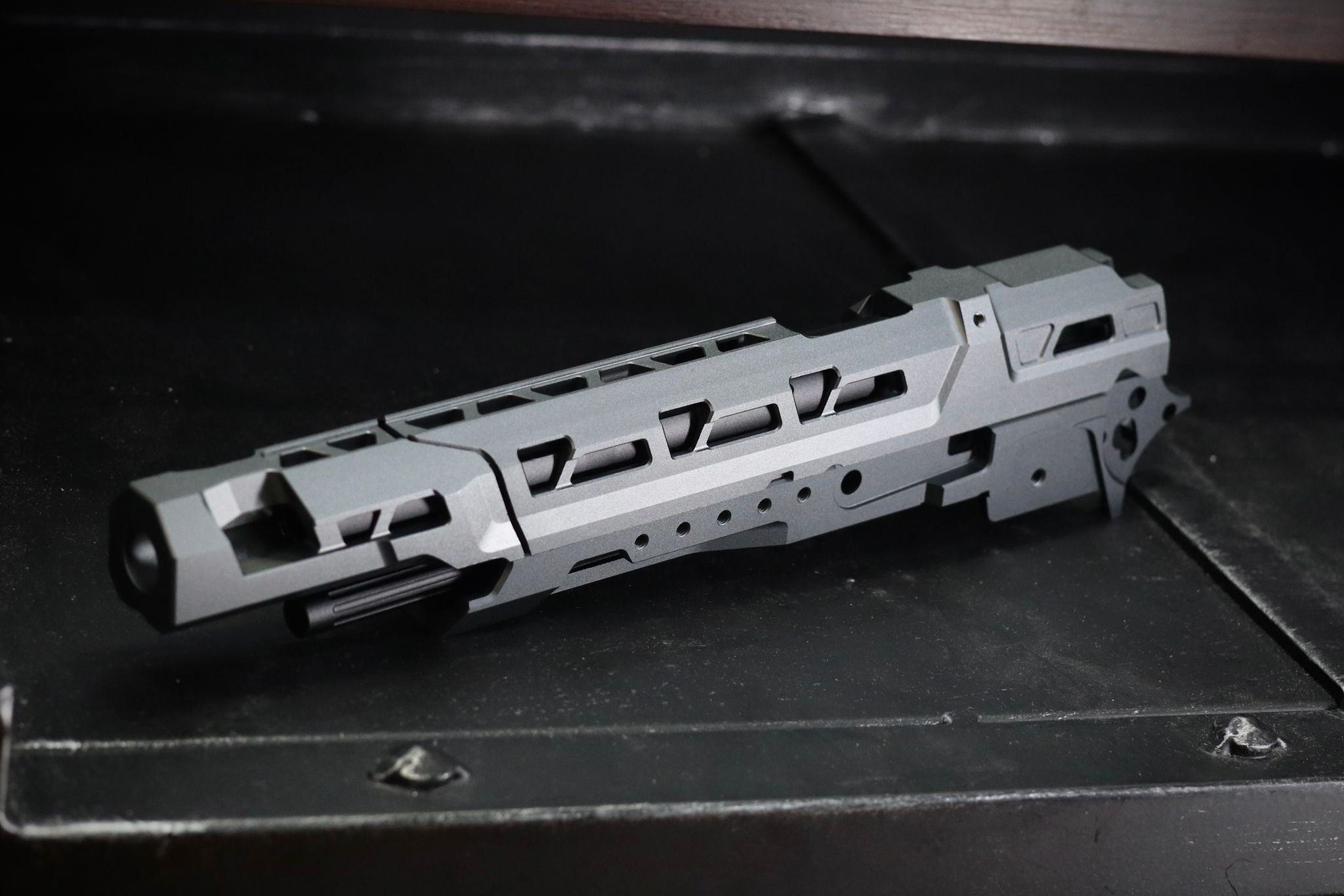 5KU CNC EX01 Slide & Frame Kit For Marui TM Hi-Capa GBBP Series-Grey