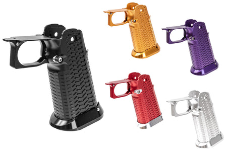 5KU CNC Aluminum Limcat Style Type 5 Grip For Marui TM Hi-Capa GBBP Series -Silver