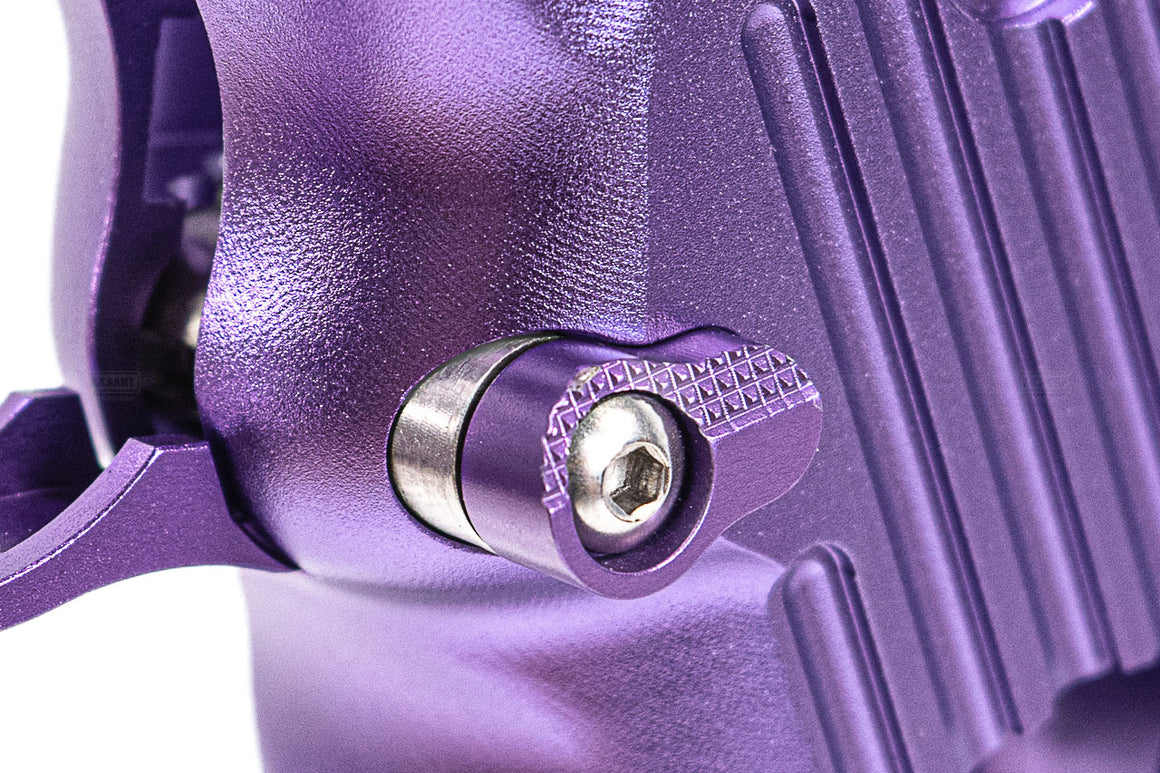 5KU CNC Aluminum INF Style Grip Type 4 For TM Hi-Capa GBBP Airsoft Series-Purple
