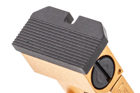 5KU Aluminum ST* Style Rear Sight For Marui TM Hi-Capa 5.1 GBBP Series -Silver