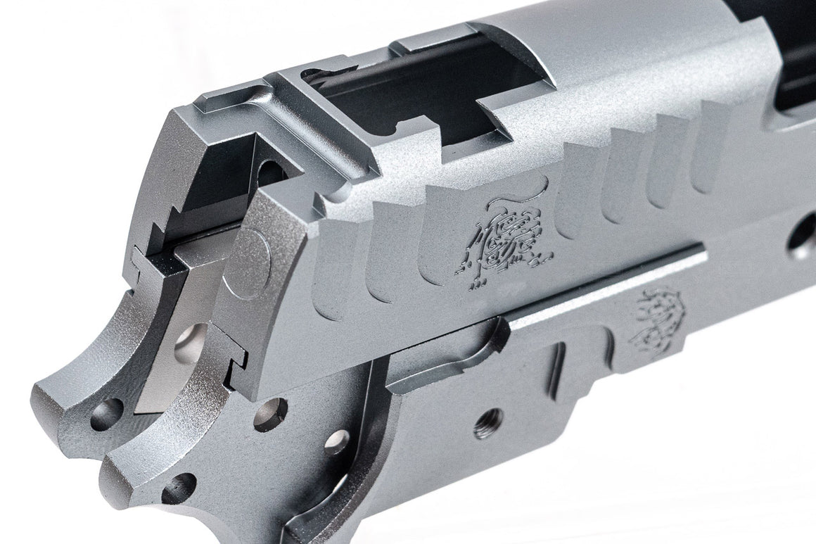 5KU CNC Aluminum Limcat Style Custom 4.3" Slide Set For Marui TM Hi-Capa 4.3 GBBP Series -Grey