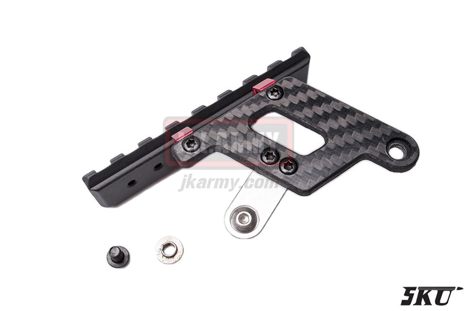 5KU Shooters Carbon Mount Base ( Red )