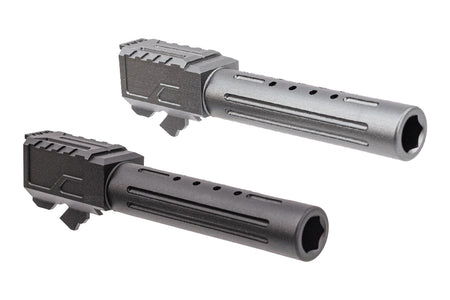5KU CNC Aluminum BRA Style Outer Barrel For Umarex VFC Glock 19 Gen3 GBBP-Titanium Grey