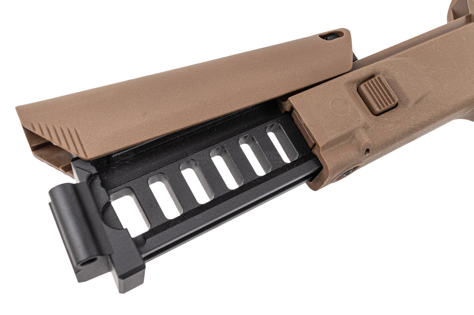 5KU ACR Style Adjustable Folding Stock For Marui TM SAIGA-12K GBB Series-Tan