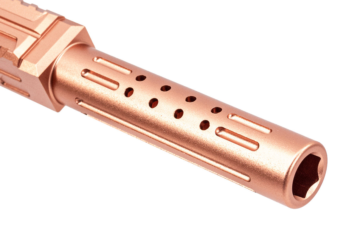 5KU CNC Aluminum BRA Style Outer Barrel For Marui TM G19 Gen3 GBBR Series -Titanium Grey