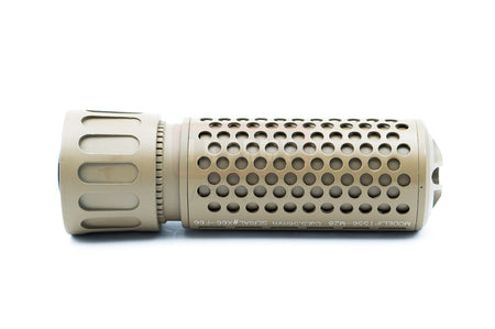 5KU KAC Style CQB QD Flash Hider & Barrel Extension ( Tan ) ( 14mm CCW )