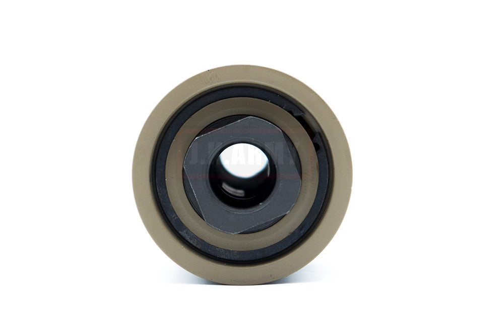 5KU KAC Style CQB QD Flash Hider & Barrel Extension ( Tan ) ( 14mm CCW )