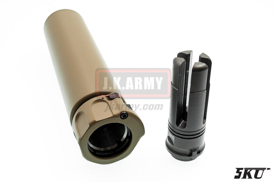 5KU SOCOM556-RC Dummy Barrel Extension -14mm ( Tan )