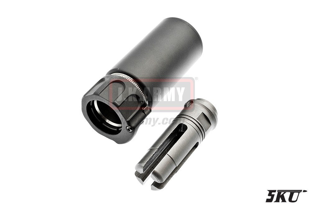 5KU Warden Blast Diffuser with 4P Flash Hider -14mm CCW Version 2 ( BK )