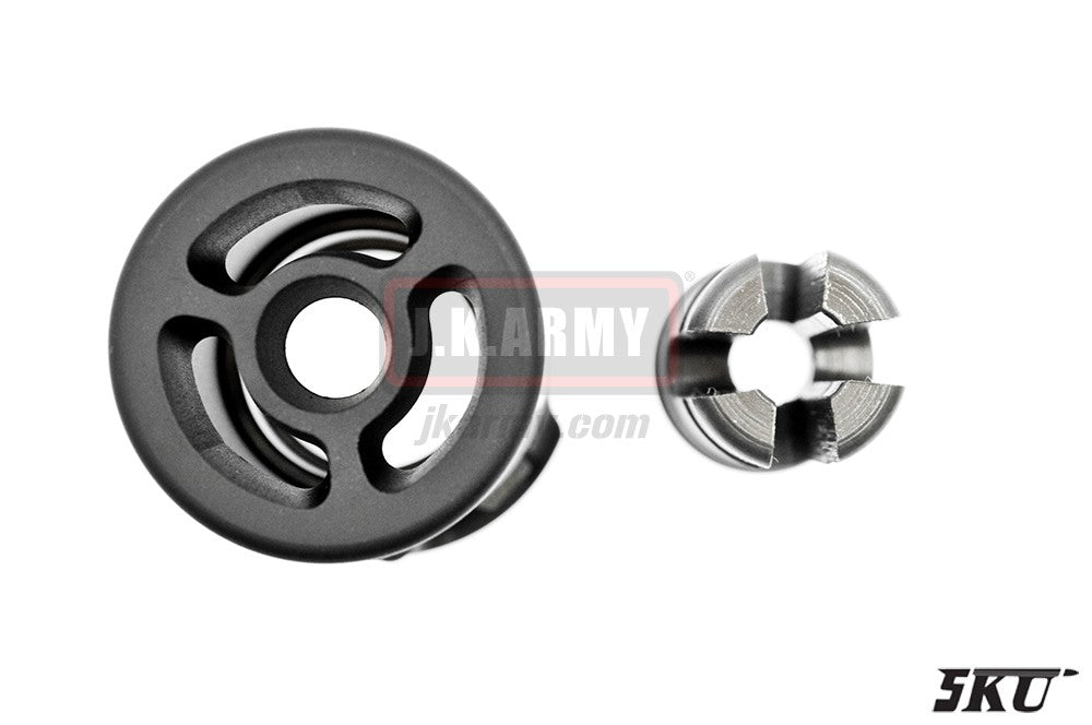 5KU Warden Blast Diffuser with 4P Flash Hider -14mm CCW ( BK )