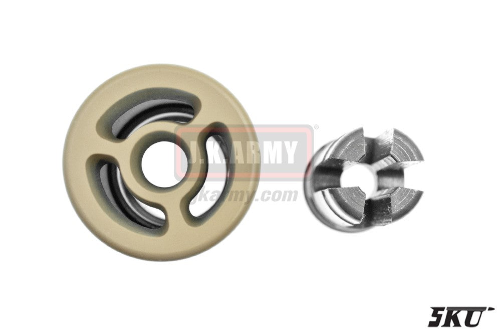 5KU Warden Blast Diffuser with 4P Flash Hider -14mm CCW ( Tan ) ( V2 )