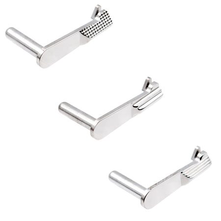 5KU Stainless Steel Slide Stop For Tokyo Marui TM Hi-Capa GBB Pistol Series ( Silver )-Type 504