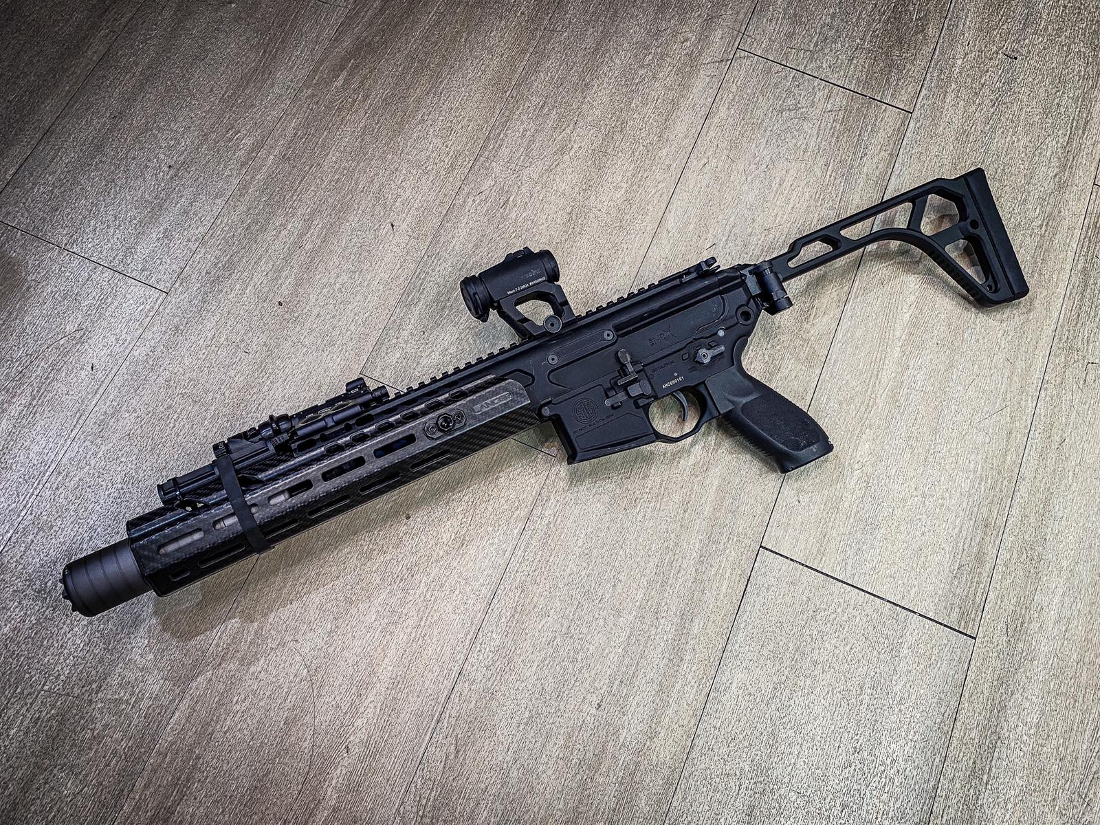 Artisan Folding Style Stock for MCX / M1913 20mm Rail ( Black )