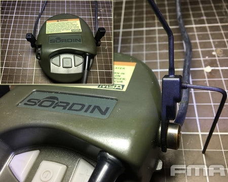 FMA FARA OTH Headset ( BK ) ( Headset and Helmet Rail Adapter )