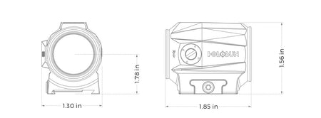 HOLOSUN SCRS RD MRS Red 2 MOA Dot & 65 MOA Circle Sight
