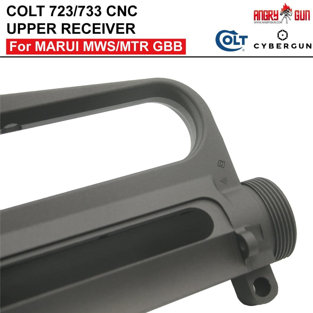 Angry Gun COLT 723 / 733 M16 A2 CNC Upper & Lower Receiver for Marui TM MWS / MTR GBB ( Colt Licensed w/ Roll Marking Press )