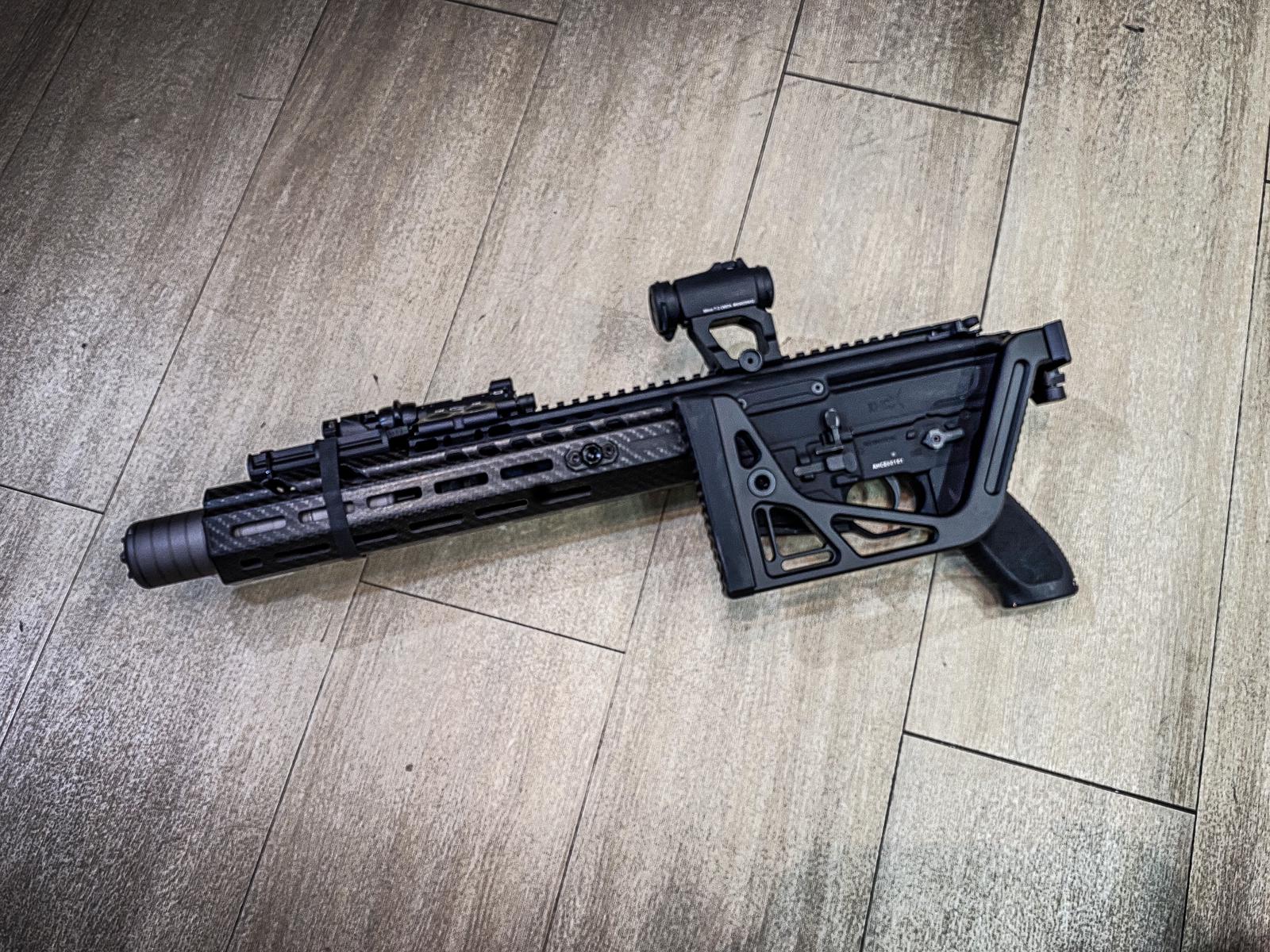 Artisan Folding Visor Stock for MCX / M1913 20mm Rail ( Black )