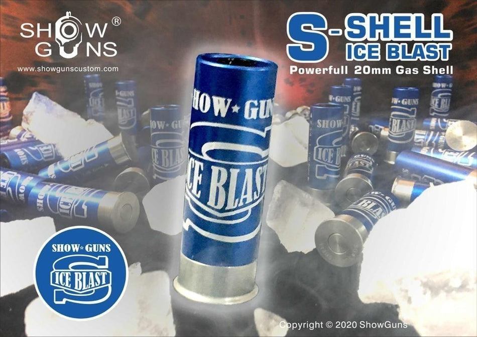 Show Guns S-ICE BLAST 20mm Gas Shotshell for KPS TT33 Shot Launcher / PPS 870 / Tanaka Shotguns ( 3PCS ) ( Blue )