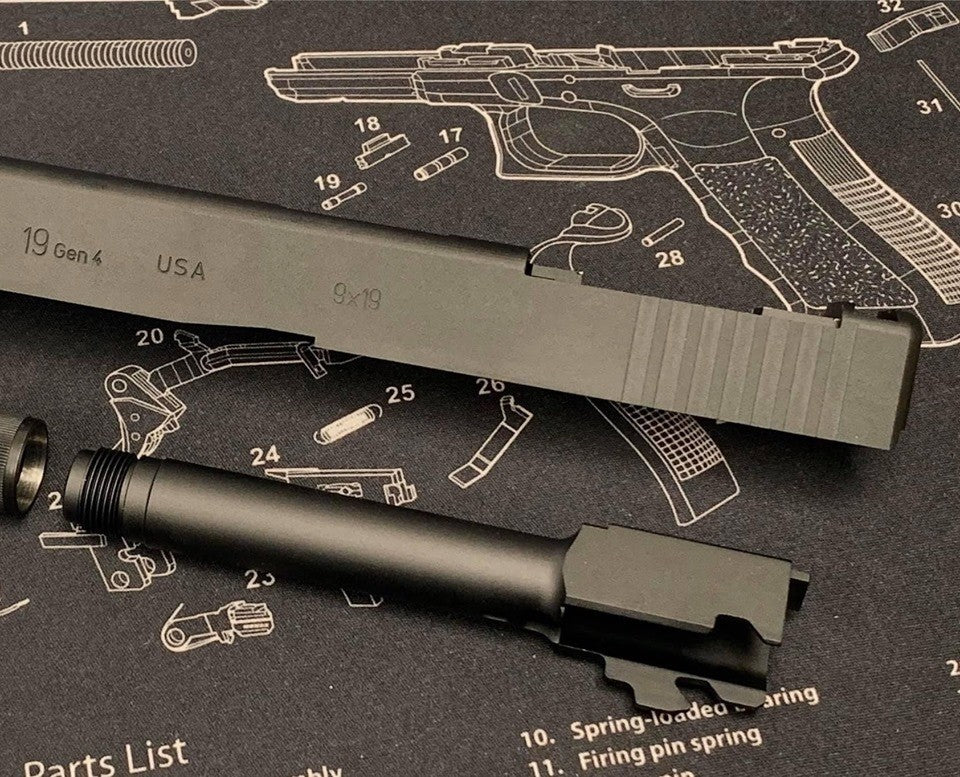 Bomber CNC Full Steel Ver. Model 19 MOS Slide Kit for Umarex / VFC G19 Gen4 GBB Series Limited ( SOCOM - MK27 Mod 2 )