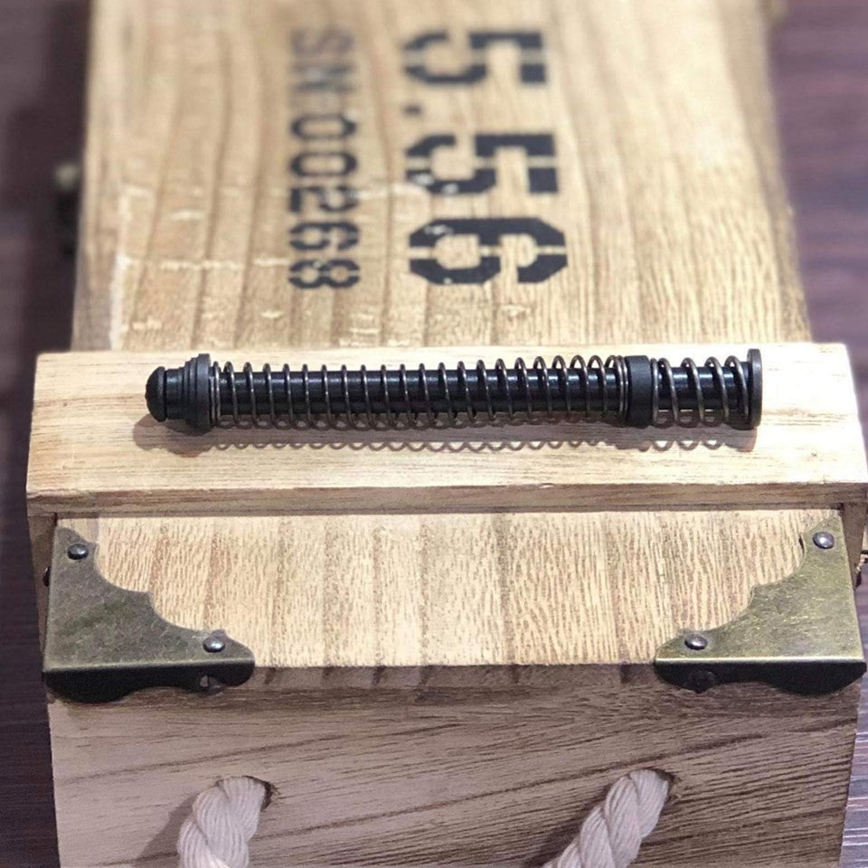 C&C Tac S Style Steel QDQ Duel-Rate Recoil Spring Guide Rod Kit for TM G17 ( 80%/150% ) ( Black )