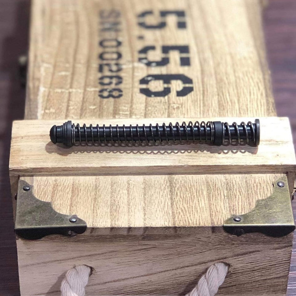 C&C Tac S Style Steel QDQ Duel-Rate Recoil Spring Guide Rod Kit for TM G17 ( 80%/150% ) ( Black )
