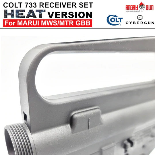 Angry Gun COLT M733 M16 A2 "HEAT MOVIE Version" CNC Upper & Lower Receiver for Marui TM MWS / MTR GBB ( Colt Licensed w/ Roll Marking Press )