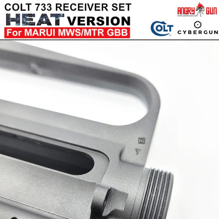 Angry Gun COLT M733 M16 A2 "HEAT MOVIE Version" CNC Upper & Lower Receiver for Marui TM MWS / MTR GBB ( Colt Licensed w/ Roll Marking Press )