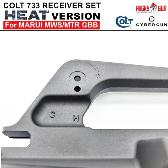 Angry Gun COLT M733 M16 A2 "HEAT MOVIE Version" CNC Upper & Lower Receiver for Marui TM MWS / MTR GBB ( Colt Licensed w/ Roll Marking Press )