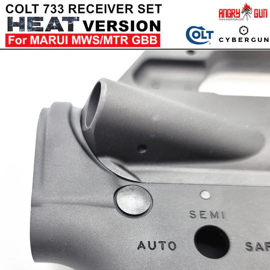 Angry Gun COLT M733 M16 A2 "HEAT MOVIE Version" CNC Upper & Lower Receiver for Marui TM MWS / MTR GBB ( Colt Licensed w/ Roll Marking Press )